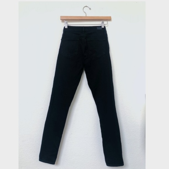 PAIGE Verdugo Ultra Skinny Jeans in Black (25) - Picture 3 of 3